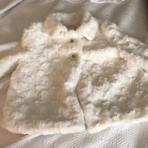 White fluffy jacket